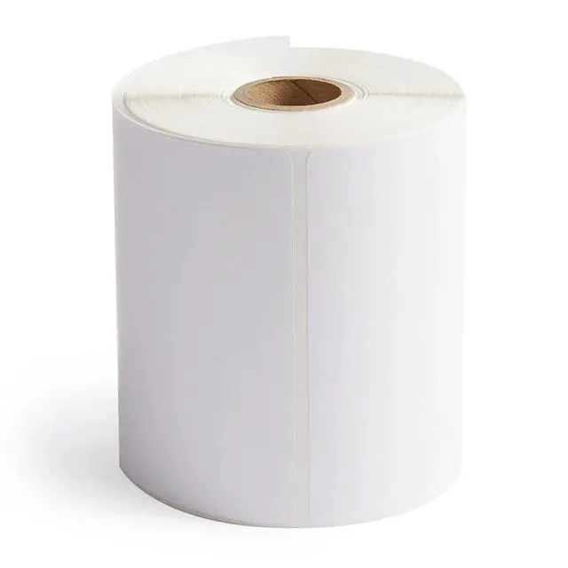 Alt view image 4 of 5 - 6 Rolls 4x6 Perforated Direct Thermal Shipping Labels 250 per roll - 1500 labels