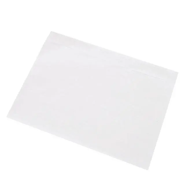 Alt view image 5 of 5 - 100x 7.5 x 5.5 Clear Packing List Pouches Shipping Label Envelopes Self Adhesive