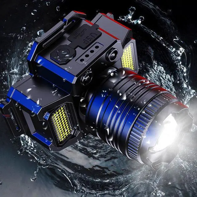 Alt view image 2 of 7 - 9900000LM Super Bright LED Headlamp Rechargeable Headlight Flashlight Head Torch