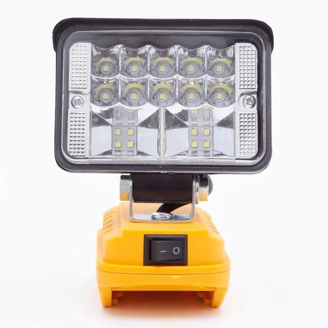 Alt view image 4 of 7 - Cordless LED Work Light for Dewalt 20V Battery with Dual USB Ports Flood Light