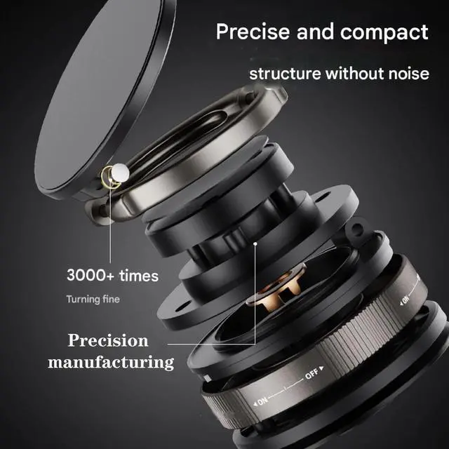 Alt view image 4 of 7 - 360° Vacuum Strong Magnetic Phone Holder Suction Cup Car Mount Foldable Stand US