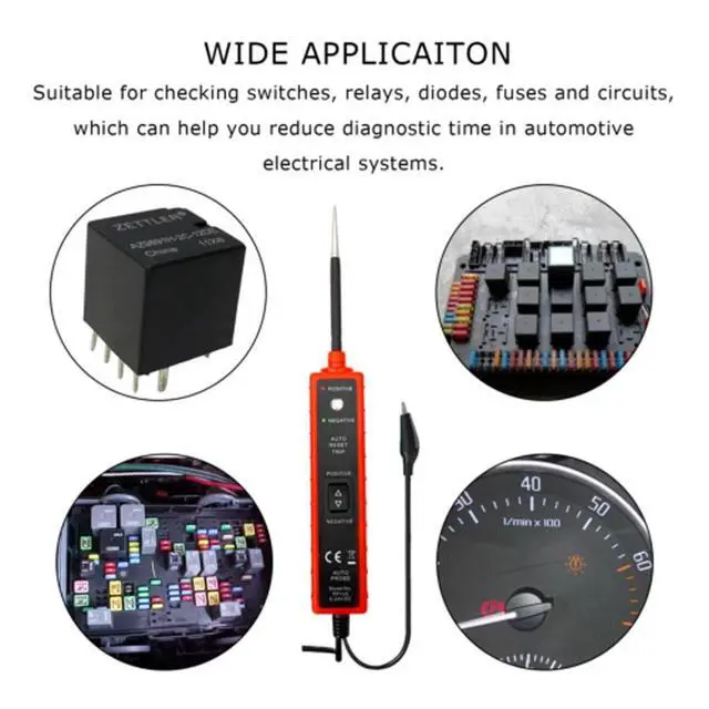 Alt view image 4 of 7 - 6-24V Car Auto Digital Power Probe Circuit Electrical Tester Test Device System