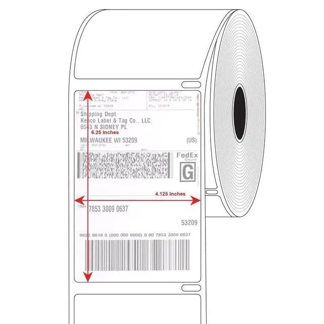 Alt view image 4 of 6 - 20 Rolls 4x6 220/Roll Thermal Labels Compatible Dymo 4XL LabelWriter 1744907