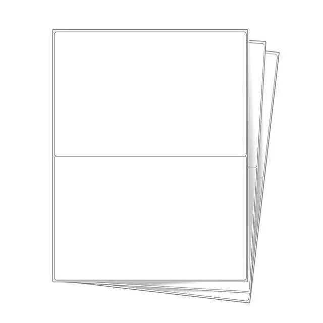 Alt view image 2 of 4 - 300 Round Corner 8.5x5.5 Premium Laser Mailing Shipping Labels For Laser ink