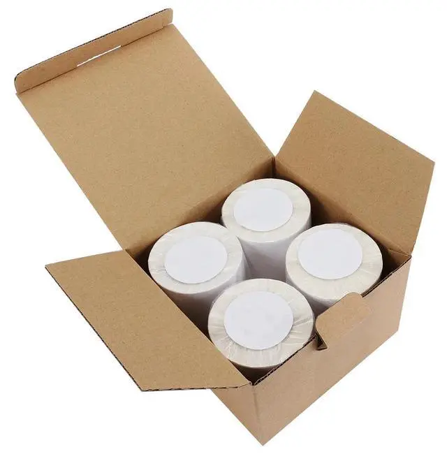Alt view image 2 of 2 - 4 Rolls Direct Thermal Labels 250/Roll 4x6 For Eltron Zebra 2844 ZP450 TLP 2824