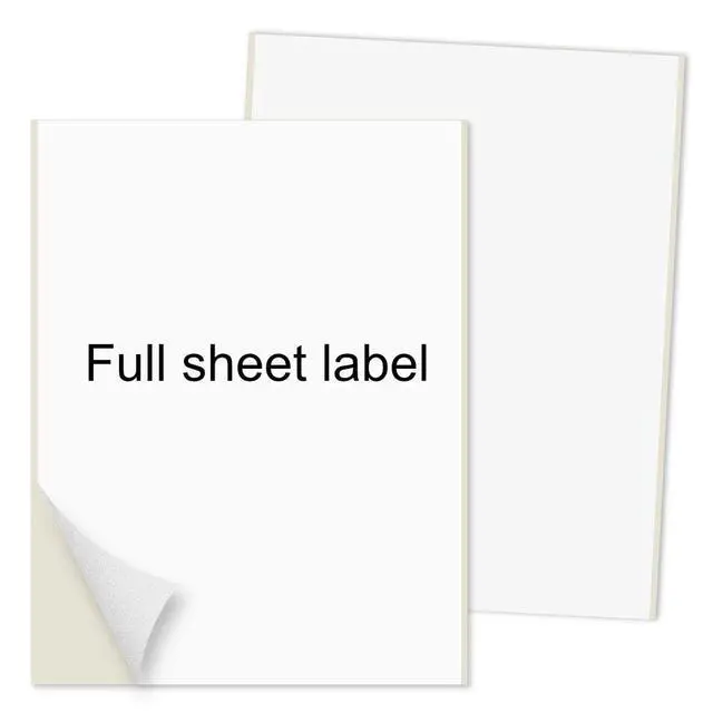 Alt view image 5 of 6 - 100 8.5x11 Full Sheet Premium Shipping Labels Blank Self Adhesive Laser Ink Jet