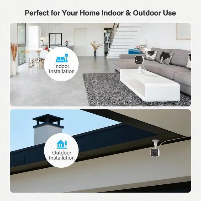 Alt view image 2 of 7 - Mini 2K 2.4GHz WiFi Smart Home Security Camera Human Detection Wireless Audio