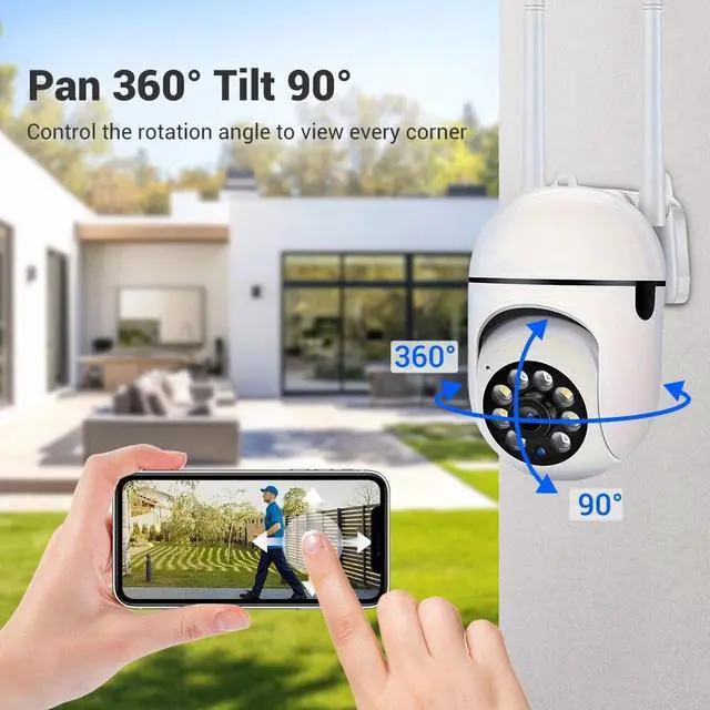 Alt view image 7 of 7 - 2.4G WIFI Security Camera System Outdoor Home Night Vision Wired Cam 1080P HD