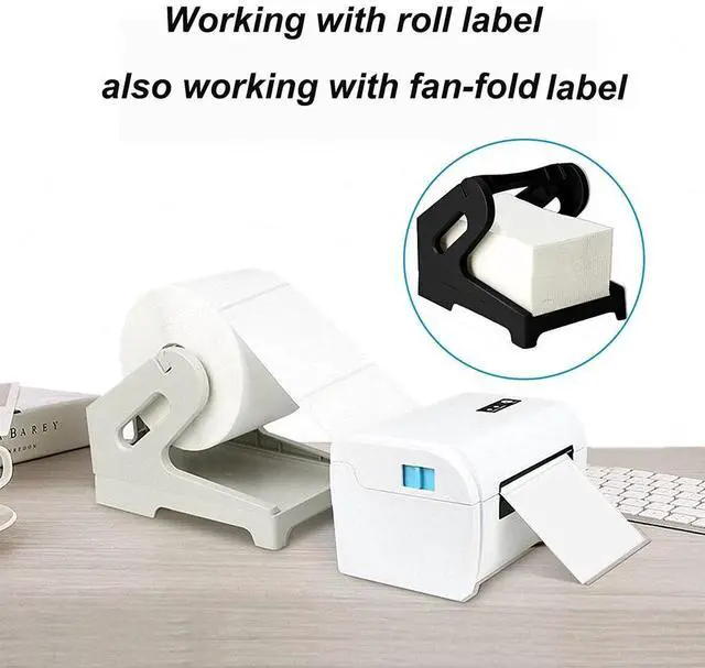 Alt view image 2 of 7 - Thermal Shipping Label Holder for 4x6 Rolls Fanfold Label Desktop Label Printer