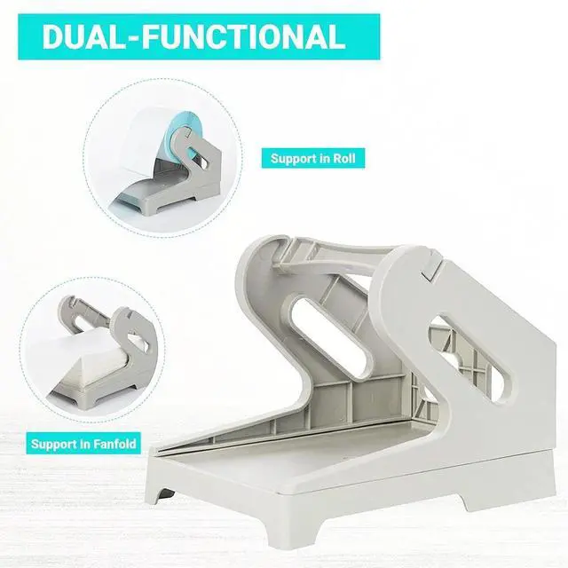 Alt view image 3 of 7 - Thermal Shipping Label Holder for 4x6 Rolls Fanfold Label Desktop Label Printer