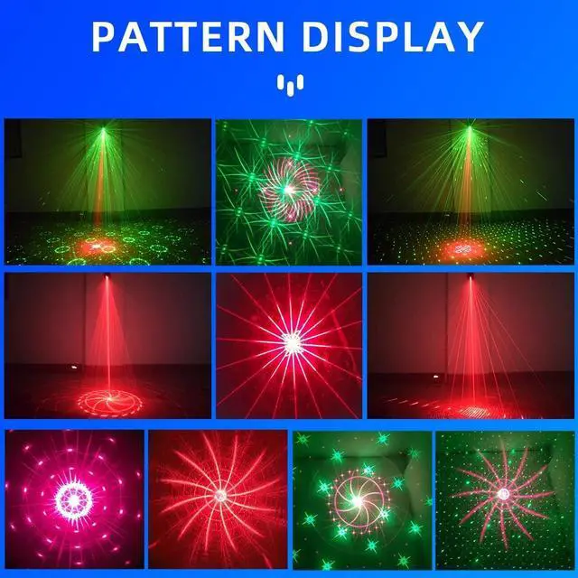 Alt view image 4 of 7 - 60 Patterns Disco Effect Lighting LED DJ KTV Party Stage Laser Projector Lights