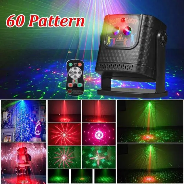 Main image of 60 Patterns Disco Effect Lighting LED DJ KTV Party Stage Laser Projector Lights