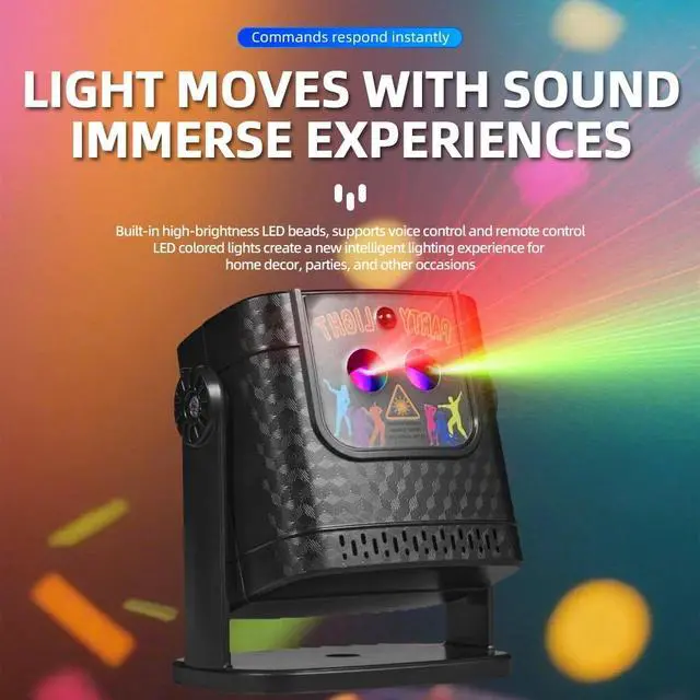 Alt view image 6 of 7 - 60 Patterns Disco Effect Lighting LED DJ KTV Party Stage Laser Projector Lights
