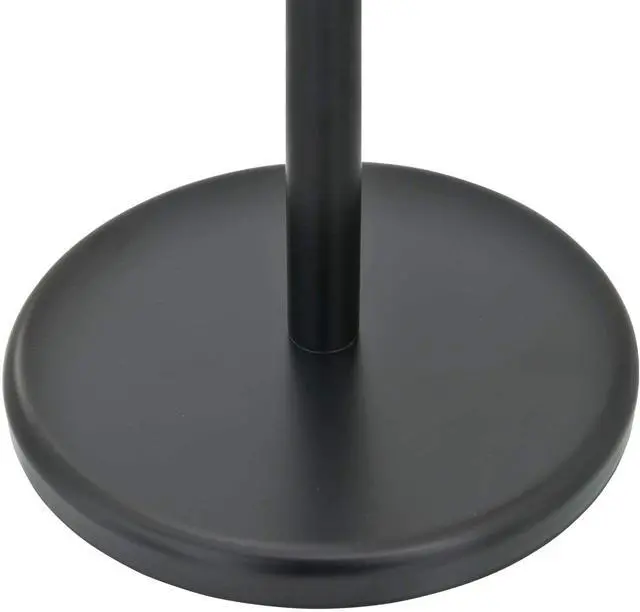 Alt view image 5 of 6 - 40 Inch Towel Hanging Rack Stand Freestanding Bathroom Black Metal Towel Rack