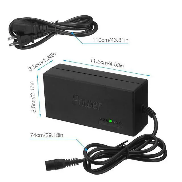 Alt view image 7 of 7 - Universal Laptop Charger Adapter For Notebook 12-24V Adjustable 96W Power Supply