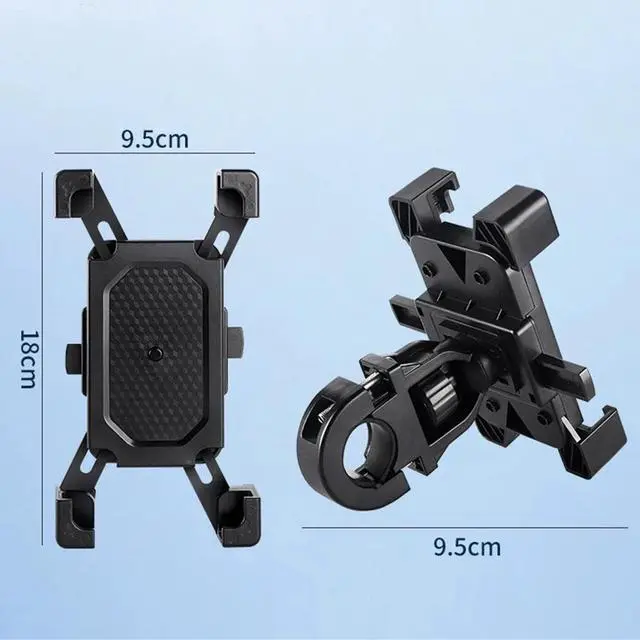 Alt view image 4 of 7 - Motorcycle Phone Mount Quickly Lock Anti-Shake Bike Cell Phone Holder Handlebar