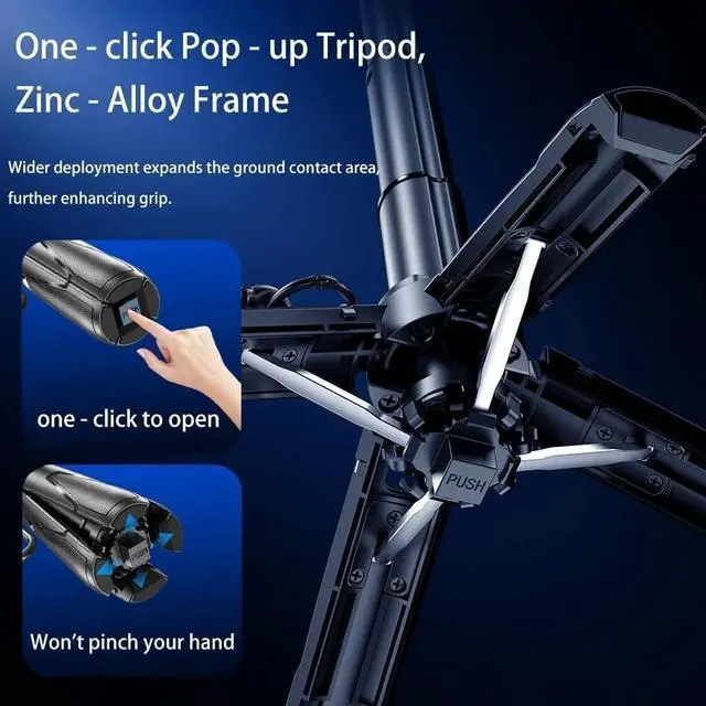 Alt view image 5 of 7 - 4 in 1 Multifunctional Magnetic Selfie Stick Tripod Remote for Travel Vlogging