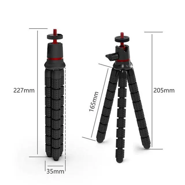 Alt view image 7 of 7 - 360 Rotation Flexible Octopus Tripod for Smartphone/DSLR/Sports Action Camera US