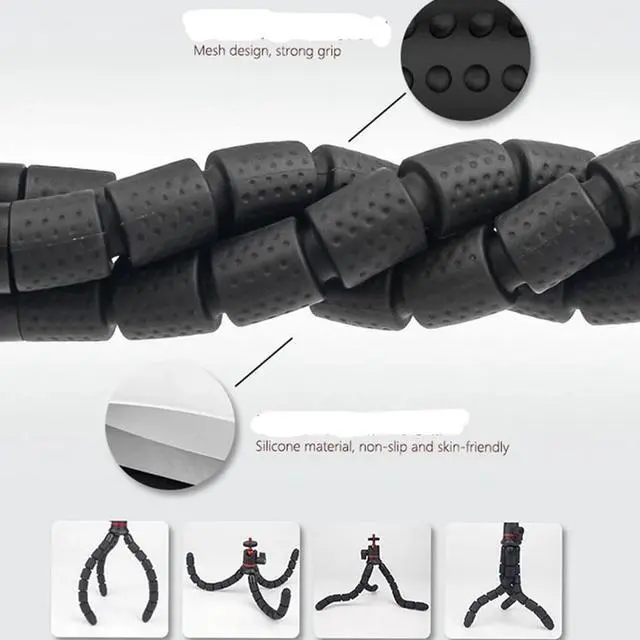 Alt view image 4 of 7 - 360 Rotation Flexible Octopus Tripod for Smartphone/DSLR/Sports Action Camera US