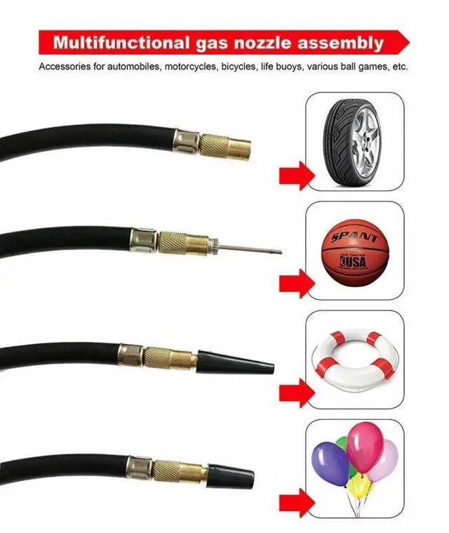 Alt view image 7 of 7 - Heavy Duty 12V Portable 150PSI Car Tyre Auto Tire Inflator Pump Air Compressor