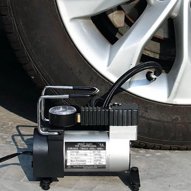 Alt view image 6 of 7 - Heavy Duty 12V Portable 150PSI Car Tyre Auto Tire Inflator Pump Air Compressor