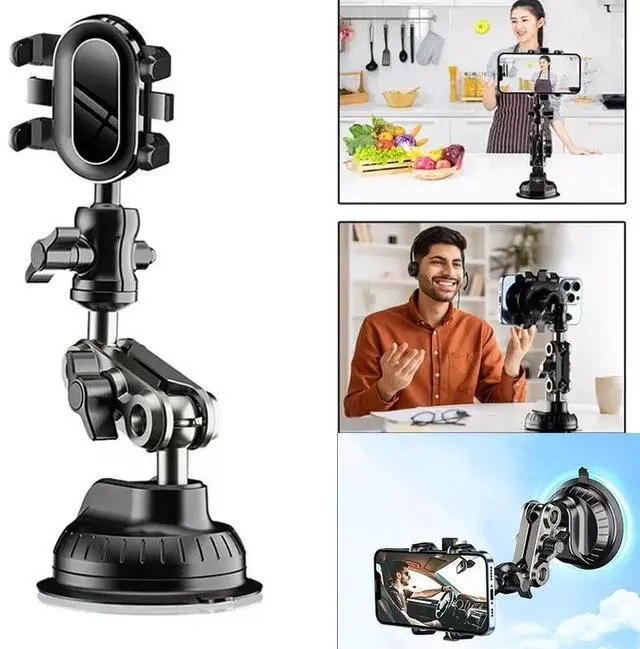 Main image of 360° Rotation Suction Cup Car Phone Holder Dashboard Windshield Cell Phone Mount
