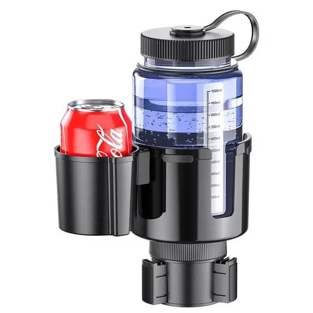 Alt view image 2 of 7 - 2 in 1 Dual Cup Holder Car Truck Mount Coffee Drink Bottle Expander Phone Holder