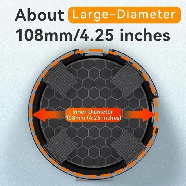 Alt view image 5 of 7 - 2 in 1 Dual Cup Holder Car Truck Mount Coffee Drink Bottle Expander Phone Holder
