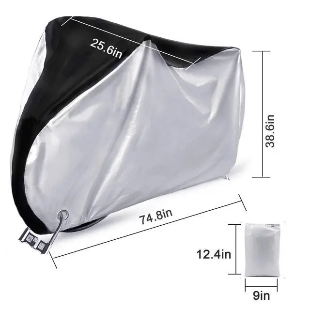 Alt view image 4 of 7 - All-Weather Waterproof Bike Cover - Outdoor UV Protection for Mountain Bicycles