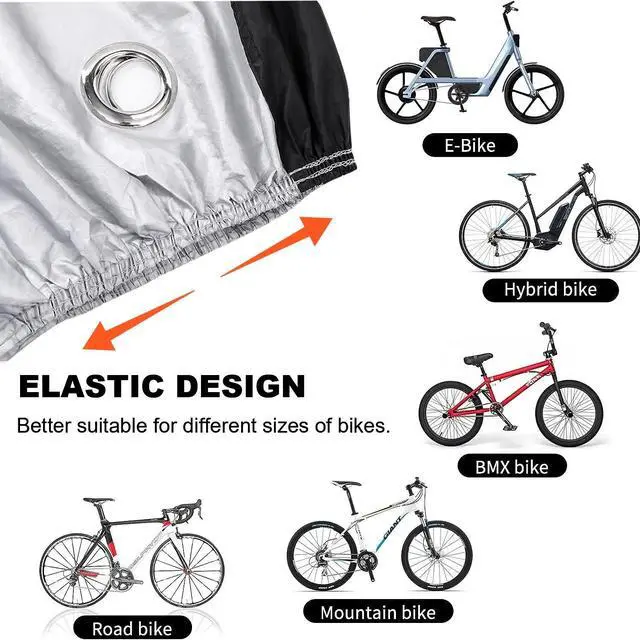 Alt view image 5 of 7 - All-Weather Waterproof Bike Cover - Outdoor UV Protection for Mountain Bicycles