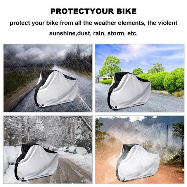 Alt view image 6 of 7 - All-Weather Waterproof Bike Cover - Outdoor UV Protection for Mountain Bicycles