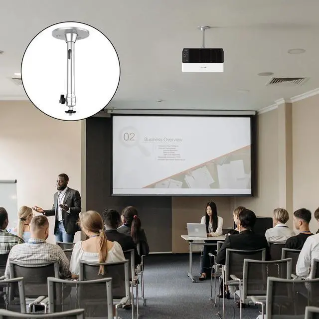 Alt view image 6 of 7 - Universal Projector Mount Bracket, Aluminum Ceiling Wall Holder- Home Projectors