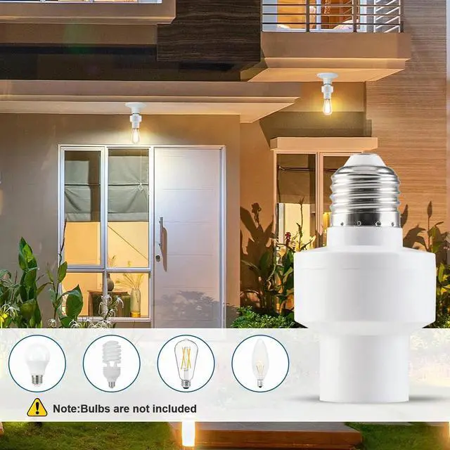 Alt view image 5 of 7 - Radar Motion Sensor Light Socket Adapter-Hands-Free Auto On/Off Switch for Bulbs
