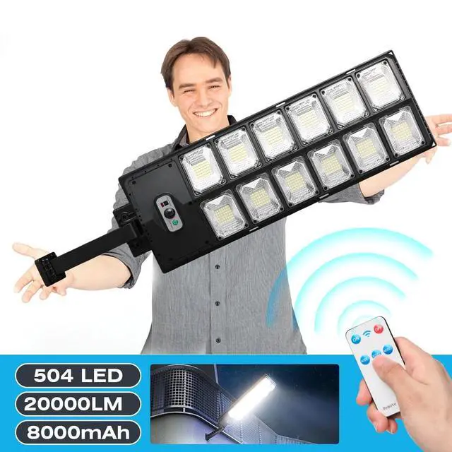 Alt view image 2 of 7 - Commercial Solar Street Light - High Brightness Output for Parking Lot Security