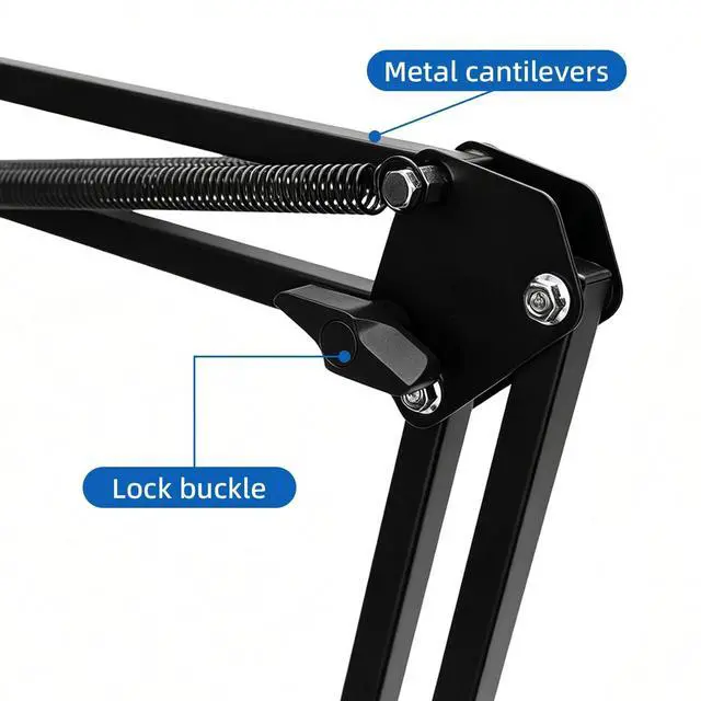 Alt view image 4 of 7 - Multi-Function Cantilever Stand,Foldable Extendable for Desk,Phone&Tablet Holder