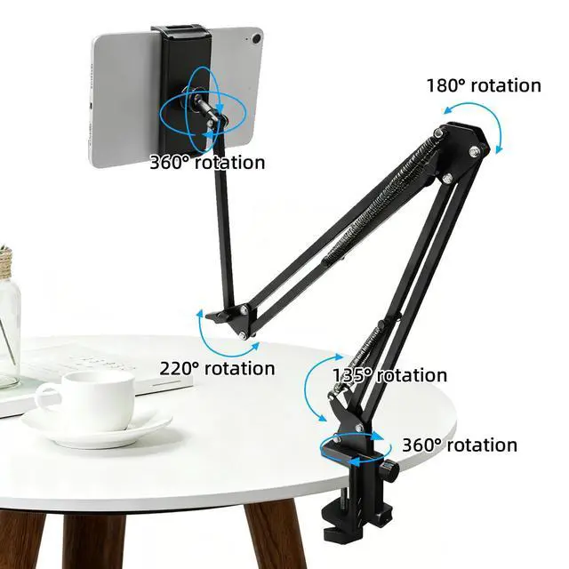 Alt view image 6 of 7 - Multi-Function Cantilever Stand,Foldable Extendable for Desk,Phone&Tablet Holder