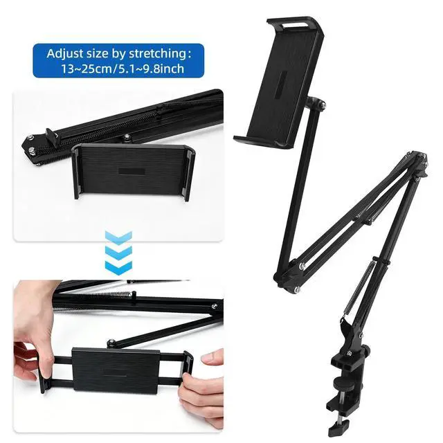 Alt view image 5 of 7 - Multi-Function Cantilever Stand,Foldable Extendable for Desk,Phone&Tablet Holder