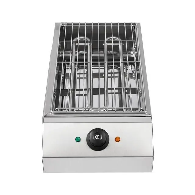 Alt view image 2 of 7 - Electric Indoor outdoor Grill Portable Smokeless Non-Stick Cooking BBQ Griddle