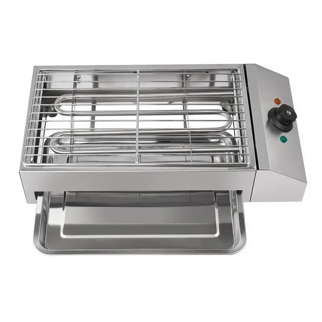 Alt view image 6 of 7 - Electric Indoor outdoor Grill Portable Smokeless Non-Stick Cooking BBQ Griddle