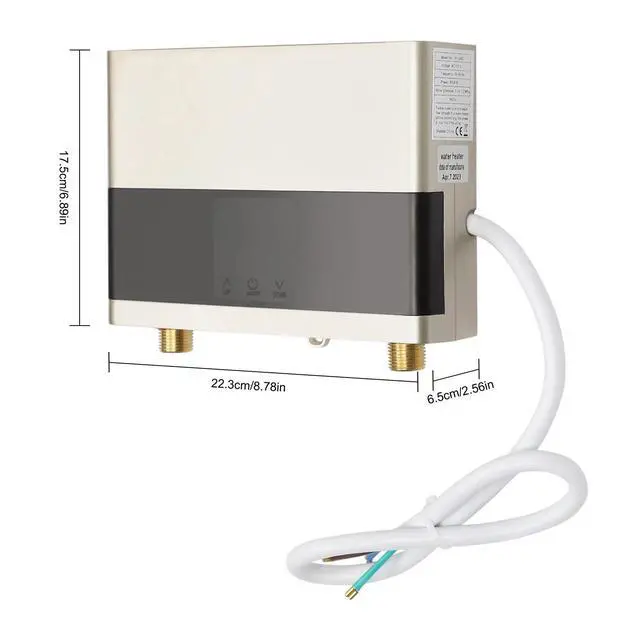 Alt view image 4 of 7 - 4000W Electric Tankless Water Heater Constant Temperature Instant Boiler