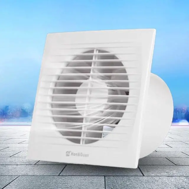Alt view image 2 of 7 - 6" Wall-Mounted Exhaust Fan Silent Ventilation Extractor For Toilet Kitchen Vent