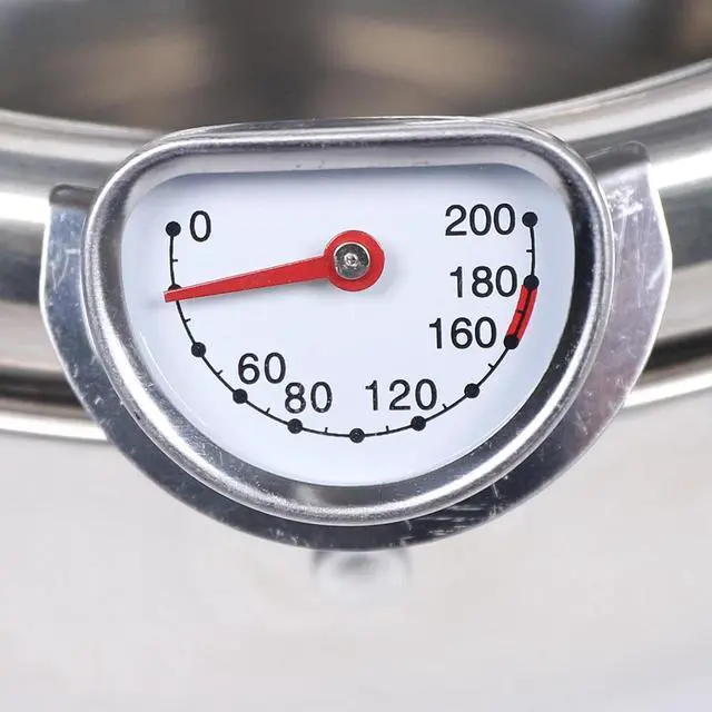 Alt view image 7 of 7 - Japanese Deep Frying Pot Tempura Fryer Pan Temperature Control Stainless Steel