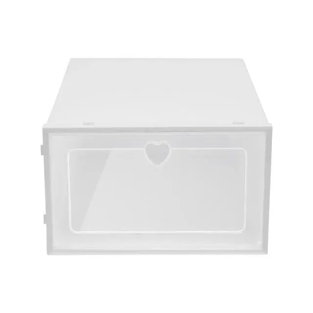 Alt view image 4 of 7 - 20pcs Stackable Shoe Storage Box Durable Plastic Sneaker Display Case Organizer