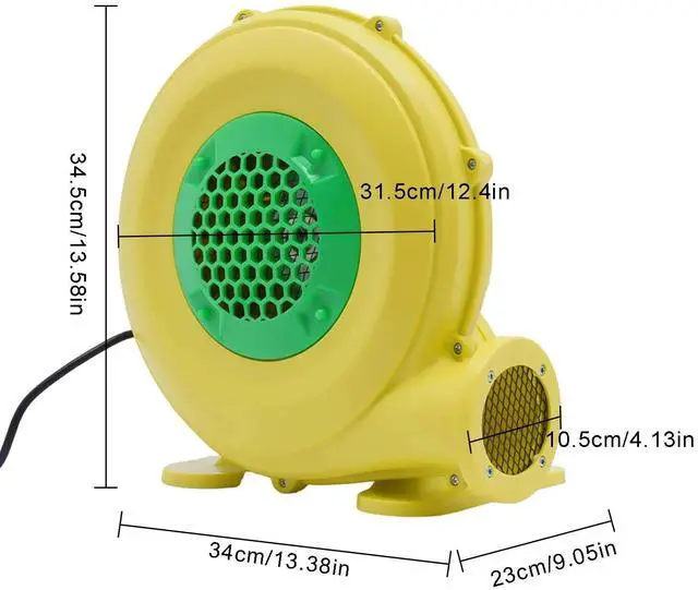Alt view image 4 of 7 - 0.6HP Air Blower Pump Fan 450 Watt For Inflatable Bounce House Bouncy Castle USA