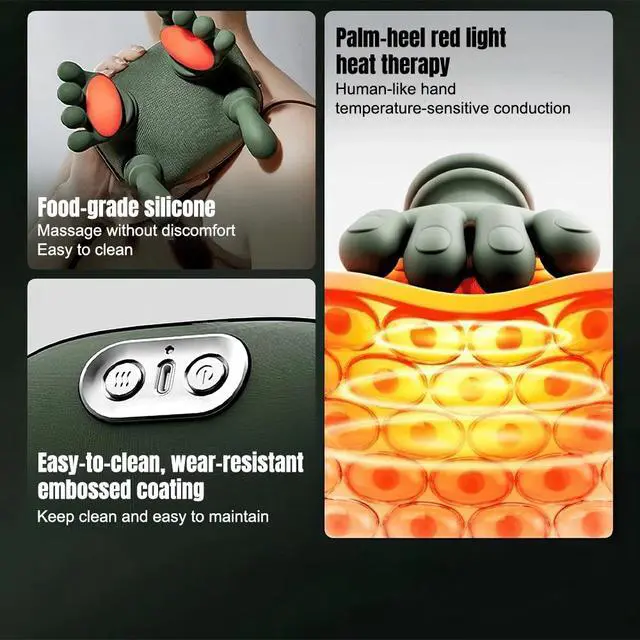 Alt view image 4 of 7 - Heated Shoulder and Neck Massager 4D Kneading Massage for Relax Muscle Tension