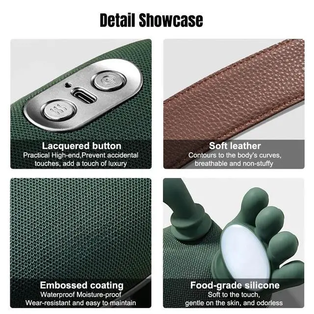 Alt view image 6 of 7 - Heated Shoulder and Neck Massager 4D Kneading Massage for Relax Muscle Tension