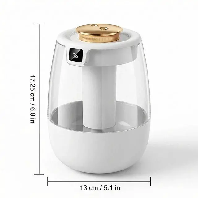 Alt view image 6 of 7 - Humidifiers for Bedroom 1.5L Cool Mist Ultrasonic Air Humidifier with Top Fill
