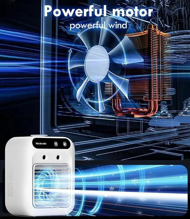 Alt view image 5 of 7 - 3in1 Air Cooling Fan Portable Air Conditioner Cooler Evaporative With Humidifier
