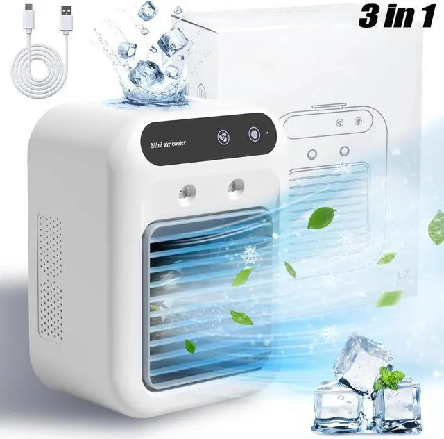 Main image of 3in1 Air Cooling Fan Portable Air Conditioner Cooler Evaporative With Humidifier