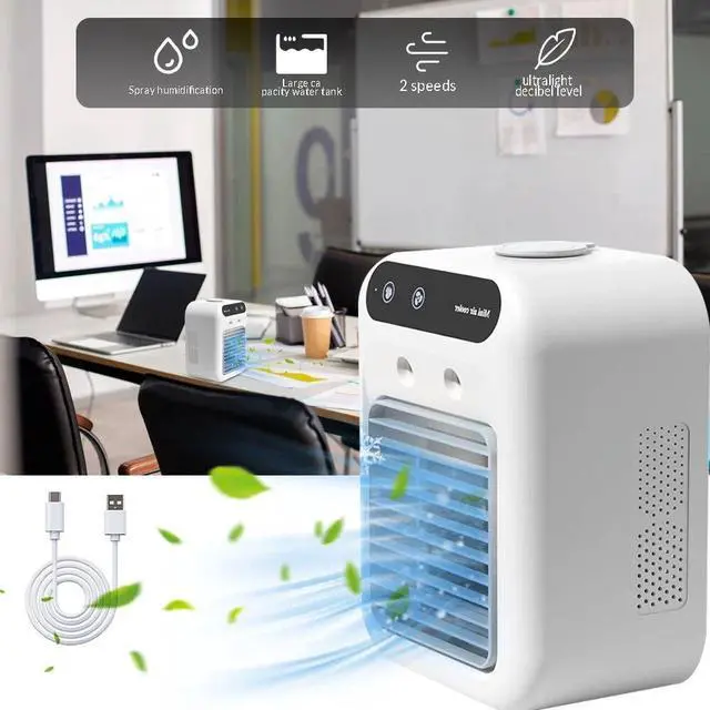 Alt view image 2 of 7 - 3in1 Air Cooling Fan Portable Air Conditioner Cooler Evaporative With Humidifier